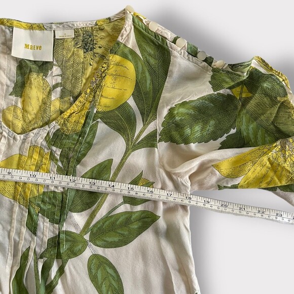 Anthropologie’s Maeve Maya Flutter Blouse Size 2 - Picture 10 of 12